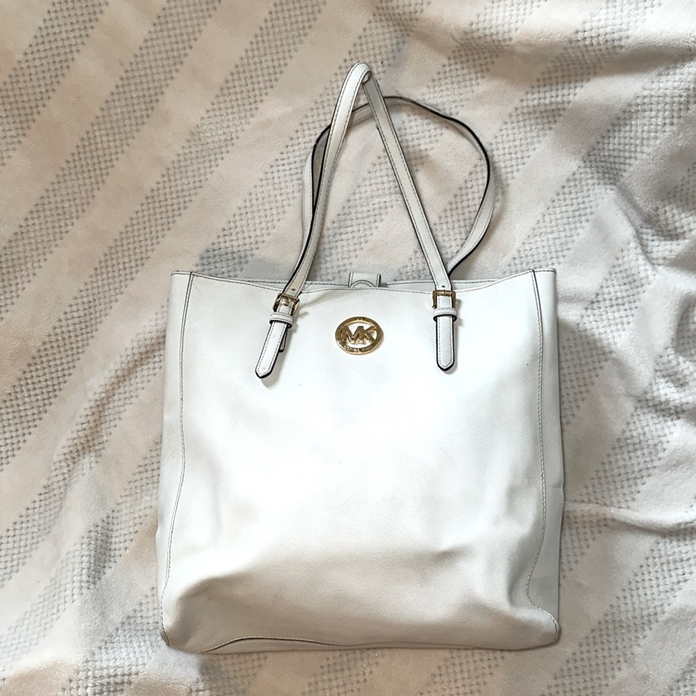 White Michael Kors Tote